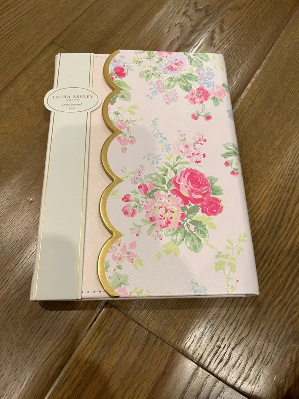 NEW Laura Ashley English Garden Flap Journal Pink 6x8